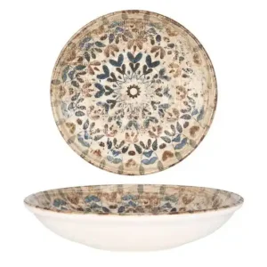 Rinart Diepbord - Aztec - Porselein - 23 cm (900cc) - set van 6 Authentiek