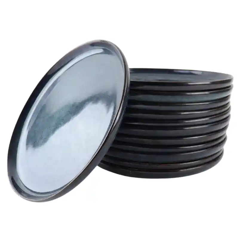 Meest Verkocht OTIX Dinerborden - Bordenset - 12 Persoons - 26cm - Blauw - Aardewerk - EBONY