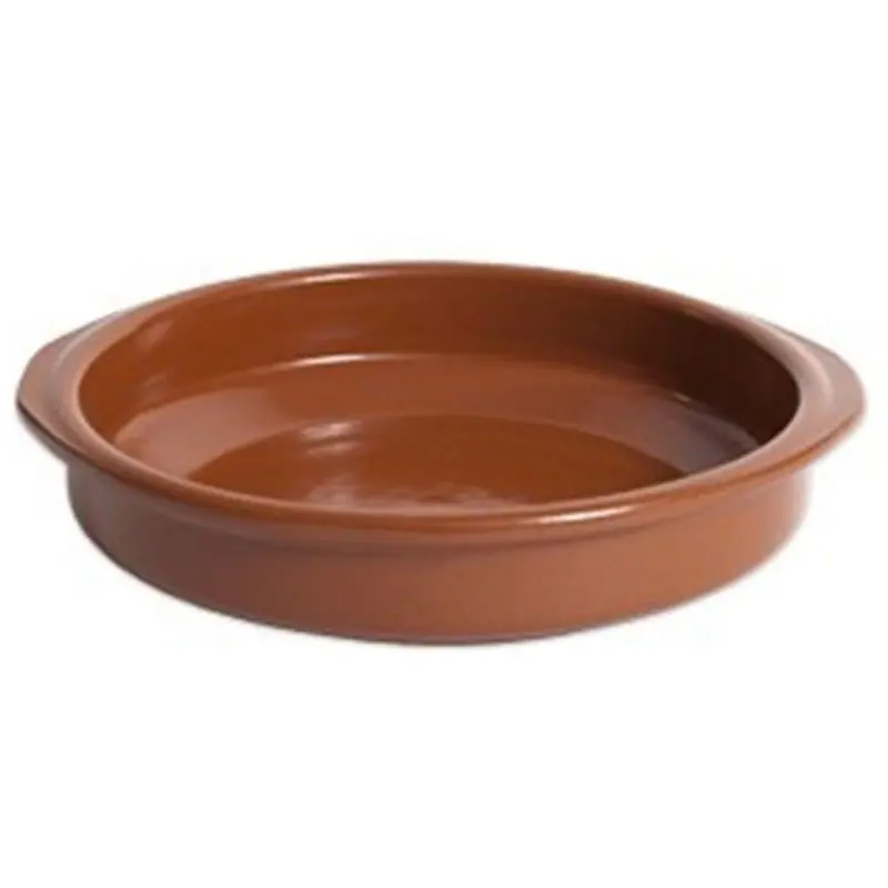 Korting Tapas serveer/ovenschaaltje - Spaans terracotta - D15 x H3 cm - Snack en tapasschalen