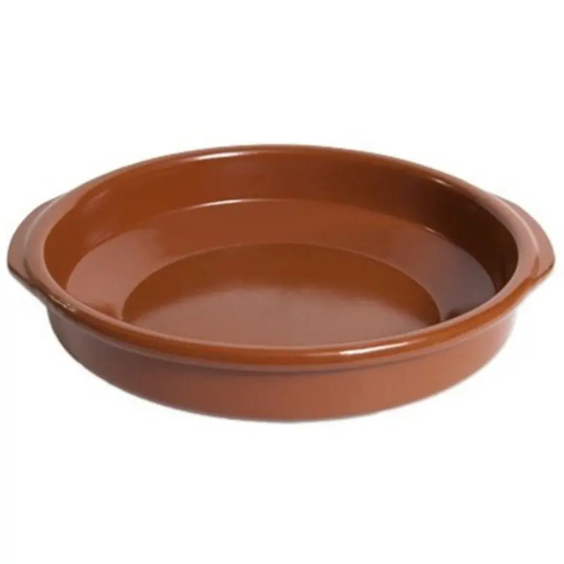 Tapas serveer en ovenschaal - Spaans terracotta - D30 x H7 cm - Snack en tapasschalen Favoriet
