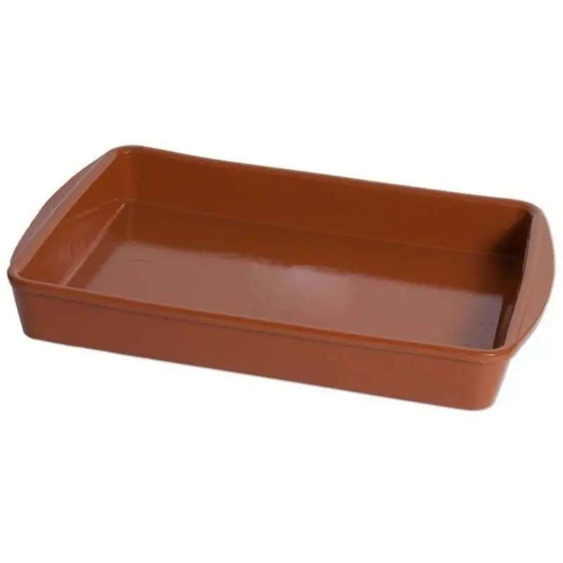 Tapas serveer/ovenschaal - Spaans terracotta - 38 x 26 x 5 cm - Snack en tapasschalen Lage Kosten