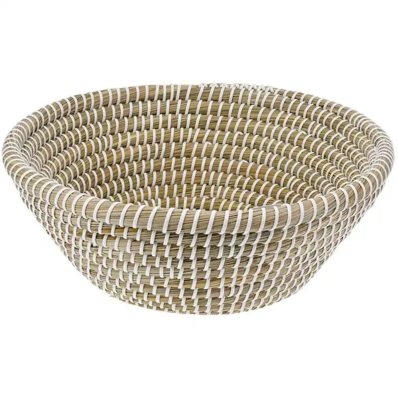 EH Fruitschaal Rattan - gevlochten riet - D32 x H12 cm - fruitmand - Fruitschalen Origineel