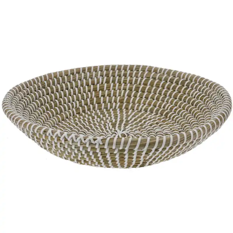 EH Fruitschaal Rattan - gevlochten riet - D30 x H6 cm - fruitmand - Fruitschalen Actieprijs