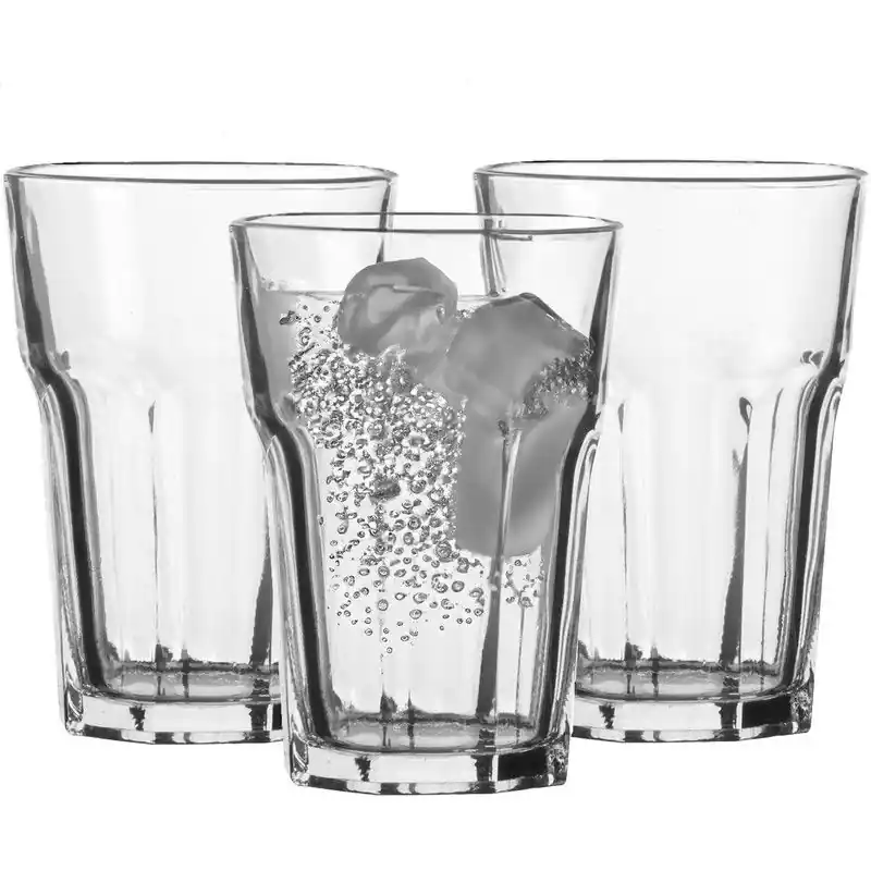 Urban Living Waterglazen Vegas - transparant glas - 6x stuks - 350 ml - Drinkglazen Professioneel