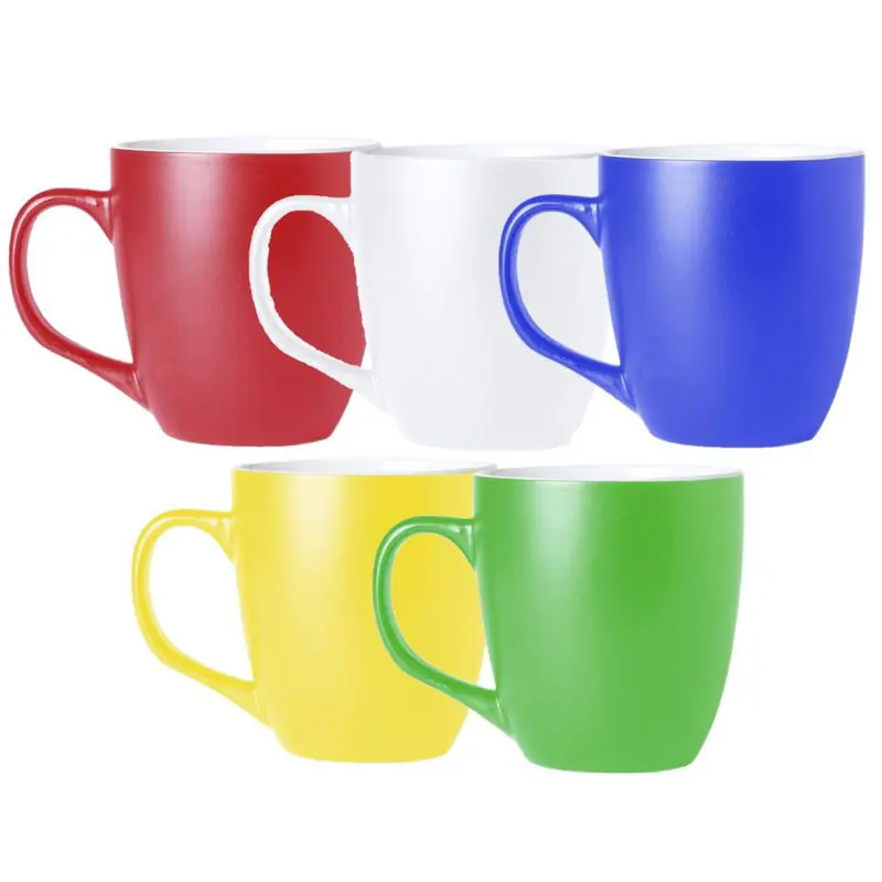 BD Koffie mokken/bekers Artista - 5x - keramiek - met oor - multi kleuren - 440 ml - Bekers Koop Vandaag