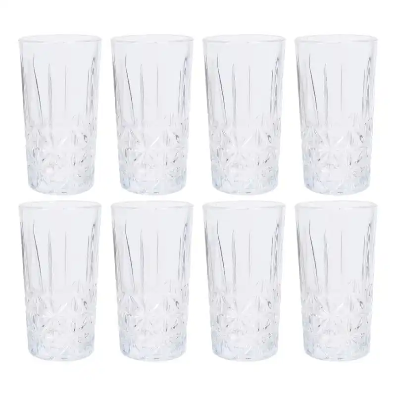Atmos Fera Longdrinkglazen - 8x stuks - 300 ml - sap/water/drinkglazen - Longdrinkglazen Trendy
