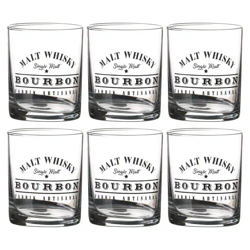 Express Levering Urban Living whiskey glazen Comptoir - deco glas - 6x - 280 ml - Whiskeyglazen