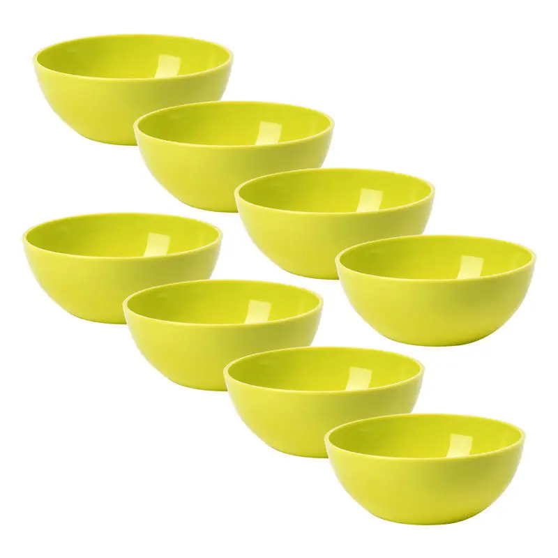 Gratis Verzending Plasticforte kommetjes/schaaltjes - 8x - kunststof - 12x5 cm - groen - Kommetjes